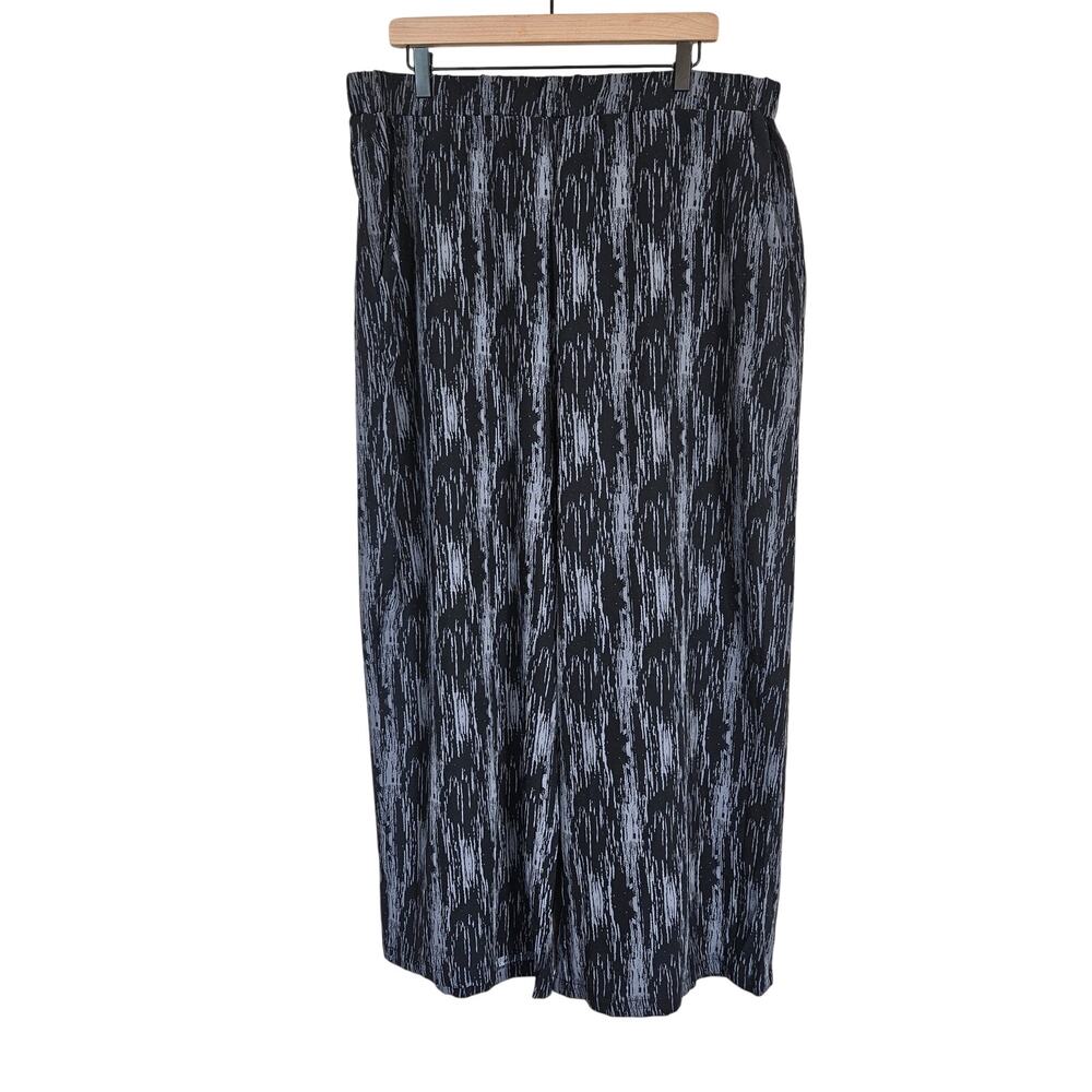 Bloomchic Pull On Pants Black Gray Plus Size 22 24 Neutral Casual Office‎